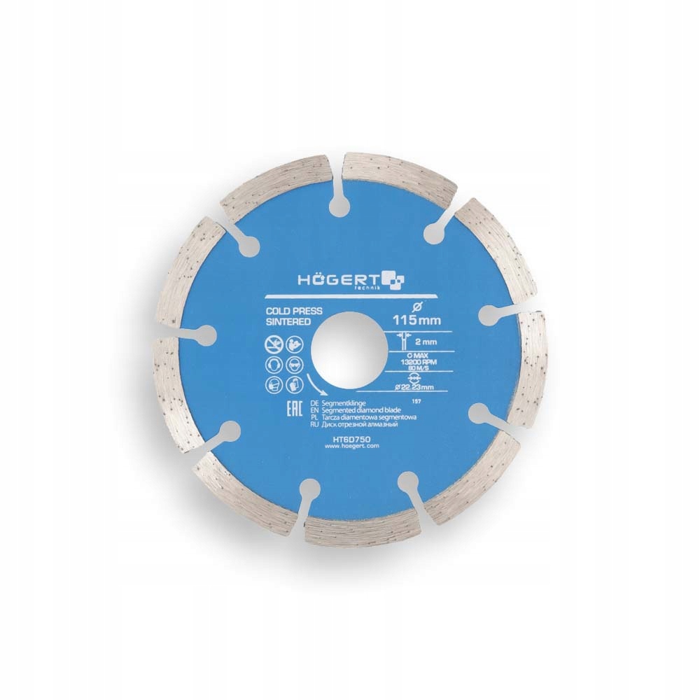 

Hogert Tarcza segmentowa diamentowa 115mm HT6D750