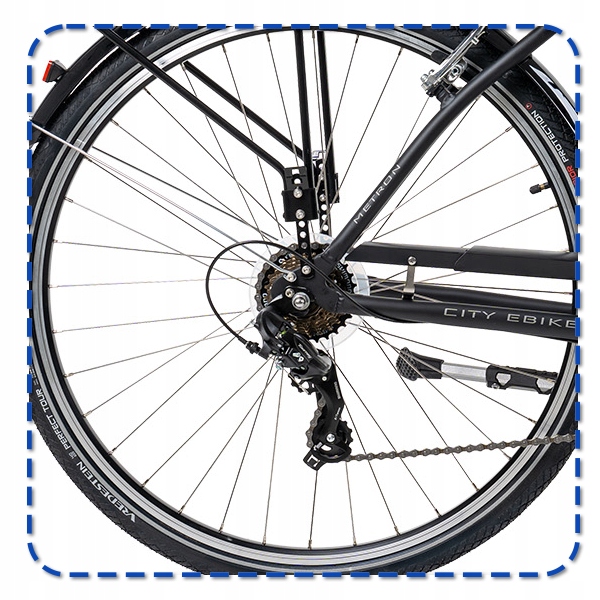 ROWER ELEKTRYCZNY MIEJSKI TREKKINGOWY ROMET METRON 28 ALU SHIMANO 250 WATT Model Romet Metron