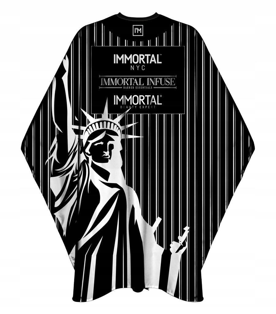 

Immortal Nyc Peleryna Lux czarna z kołnierzem