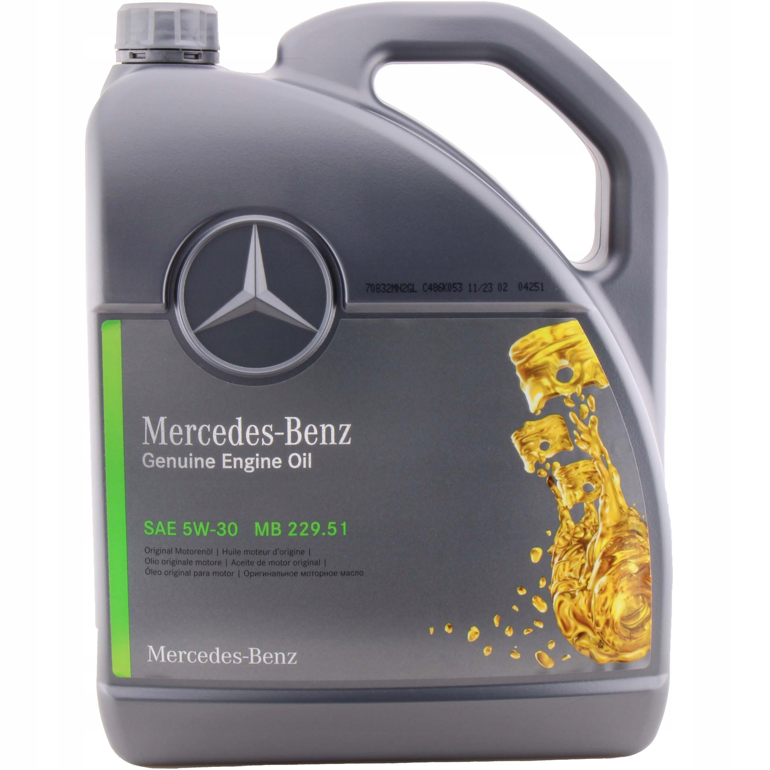 Motorový Olej Mercedes Mb 229.51 5W-30 5L Originální Aso
