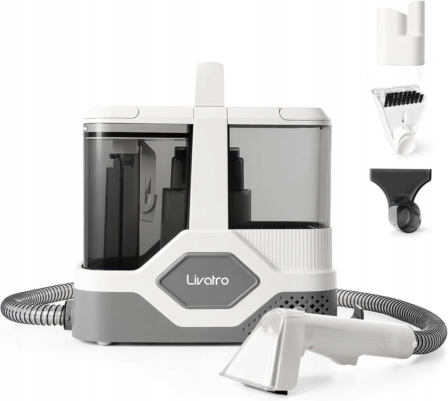 Livatro Odkurzacz myjący parowy urządzenie do prania tapicerki 600W 2,3 l