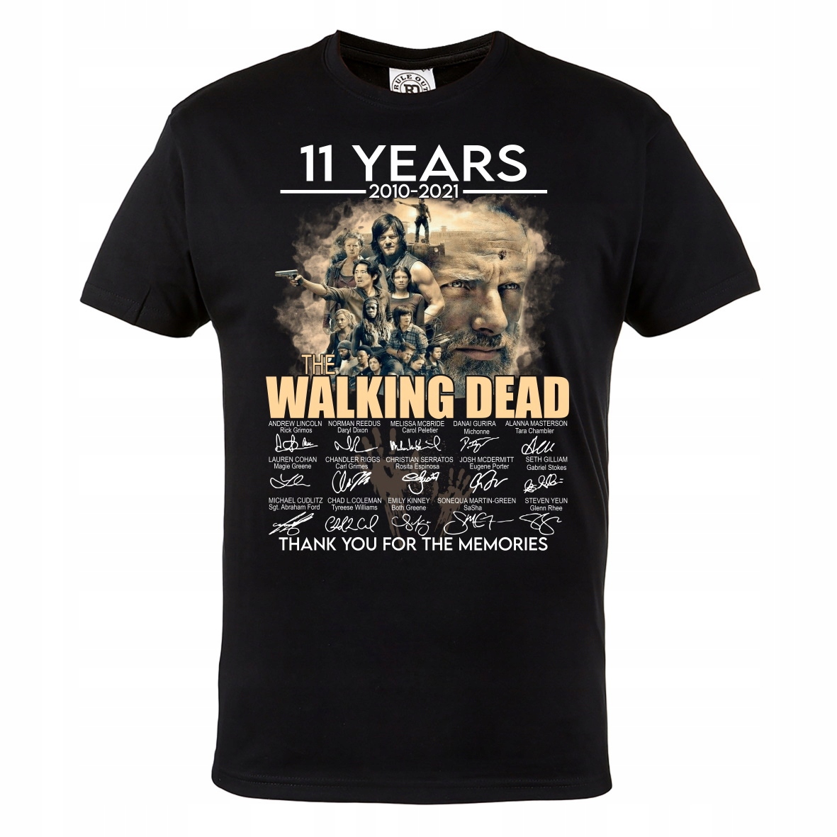 

Męska Koszulka 11 Lat The Walking Dead Autografy