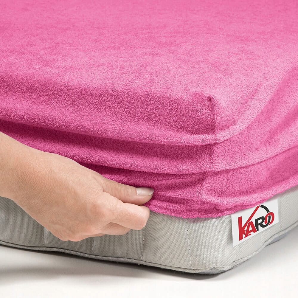 

Prześcieradło frotte z gumką 160x200 amarantowe