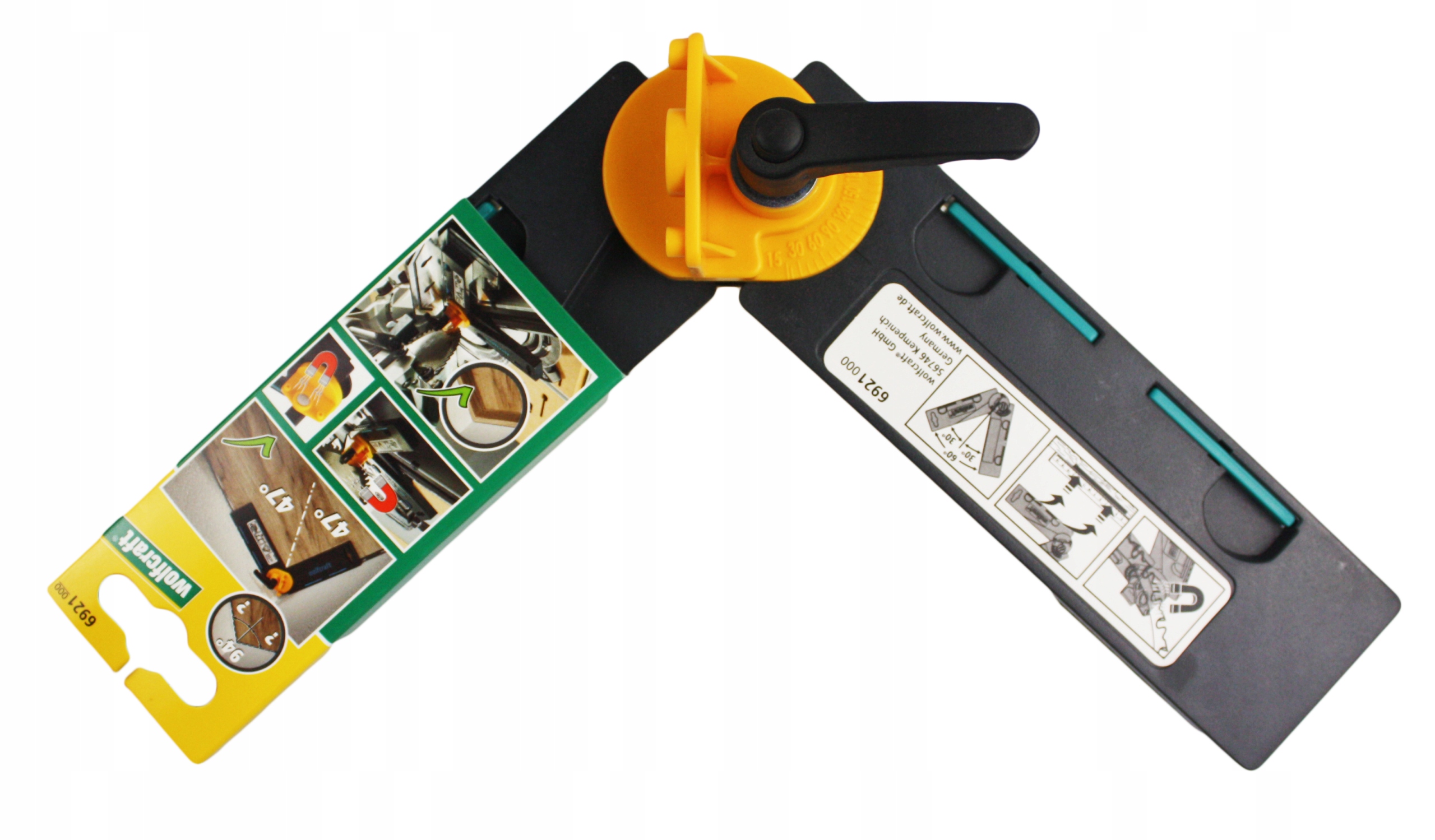 Kątownik uniwersalny z automatycznym podzielnika kąta (6921000) WOLFCRAFT