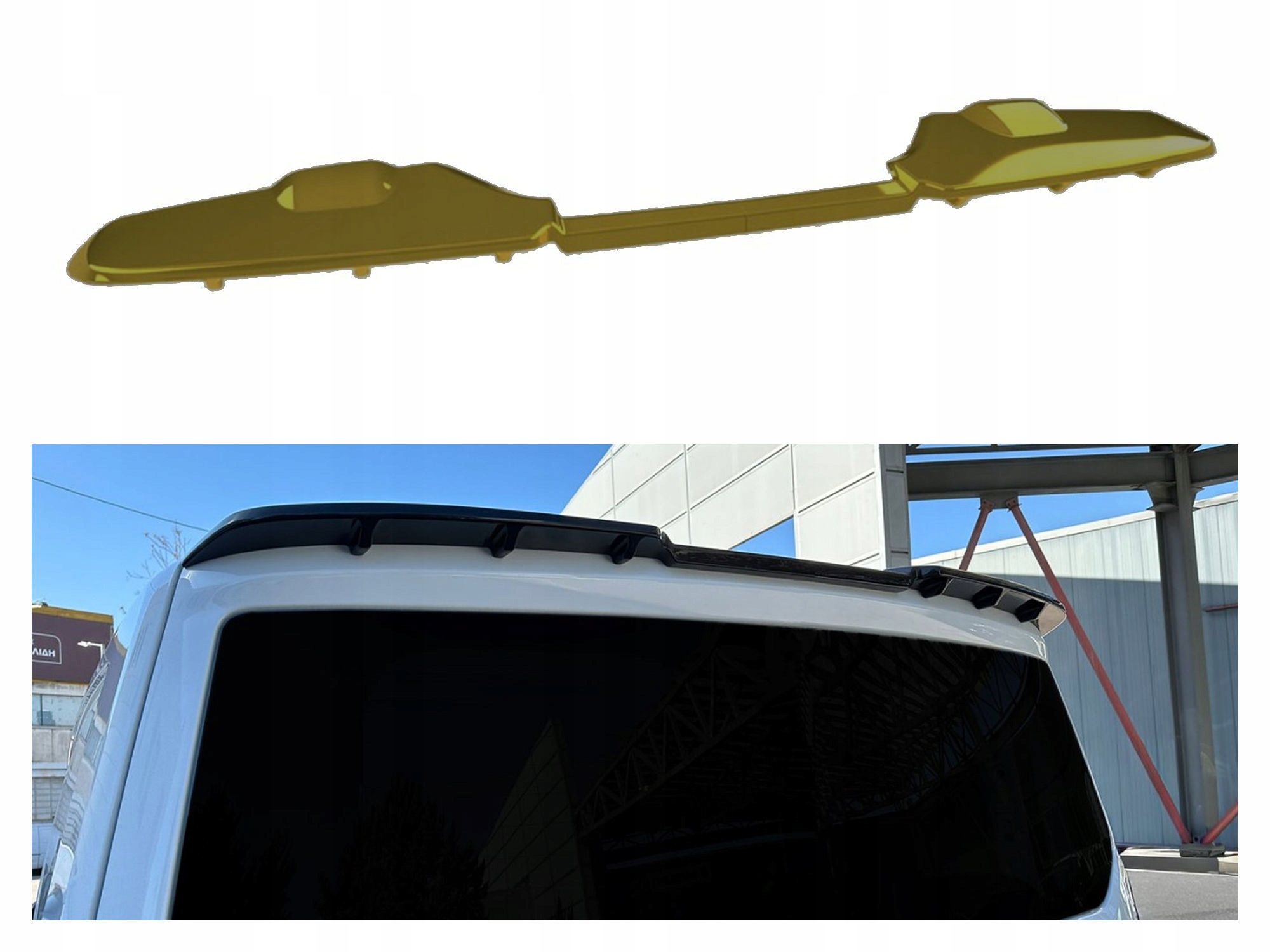 Zadní střešní spojler pro Ford E-tourneo Custom I 2023-