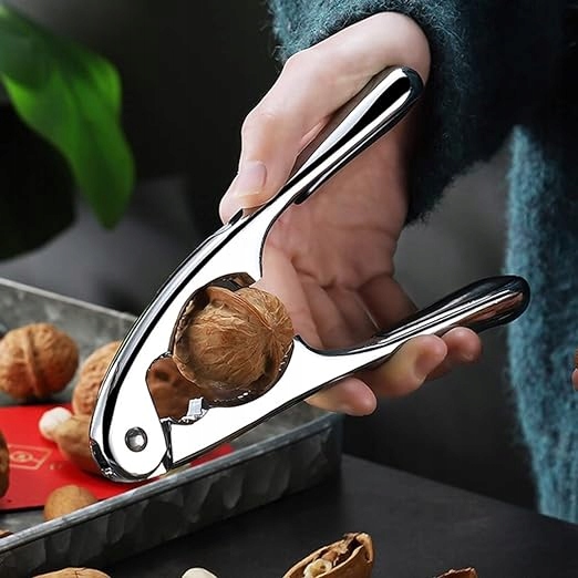 DZIADEK DO ŁUPANIA ORZECHÓW STALOWY SOLIDNY OTWIERACZ SZCZYPCE ŁUPACZ Marka bez marki