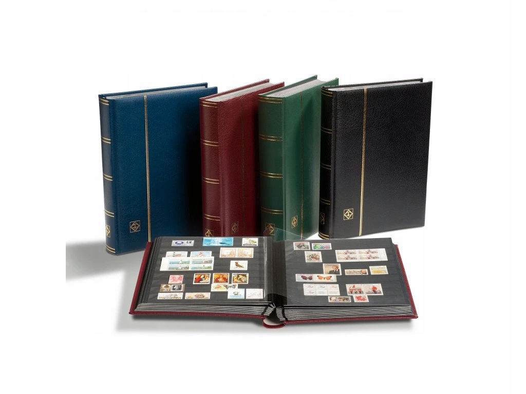 Leuchtturm Album na známky Premium, A4, 64 černých stran Barva: Černá