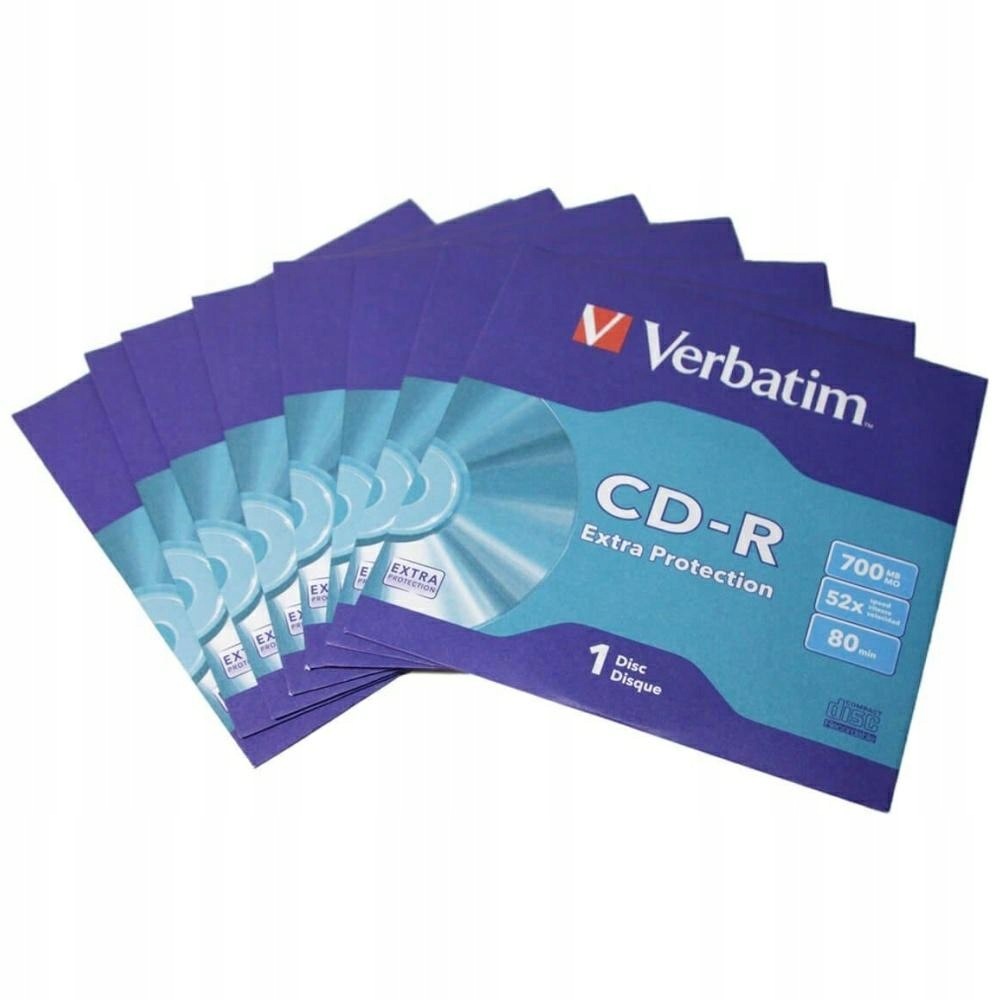 Płyta Cd-r Verbatim Extra Protection 700MB 52X 50szt 43843
