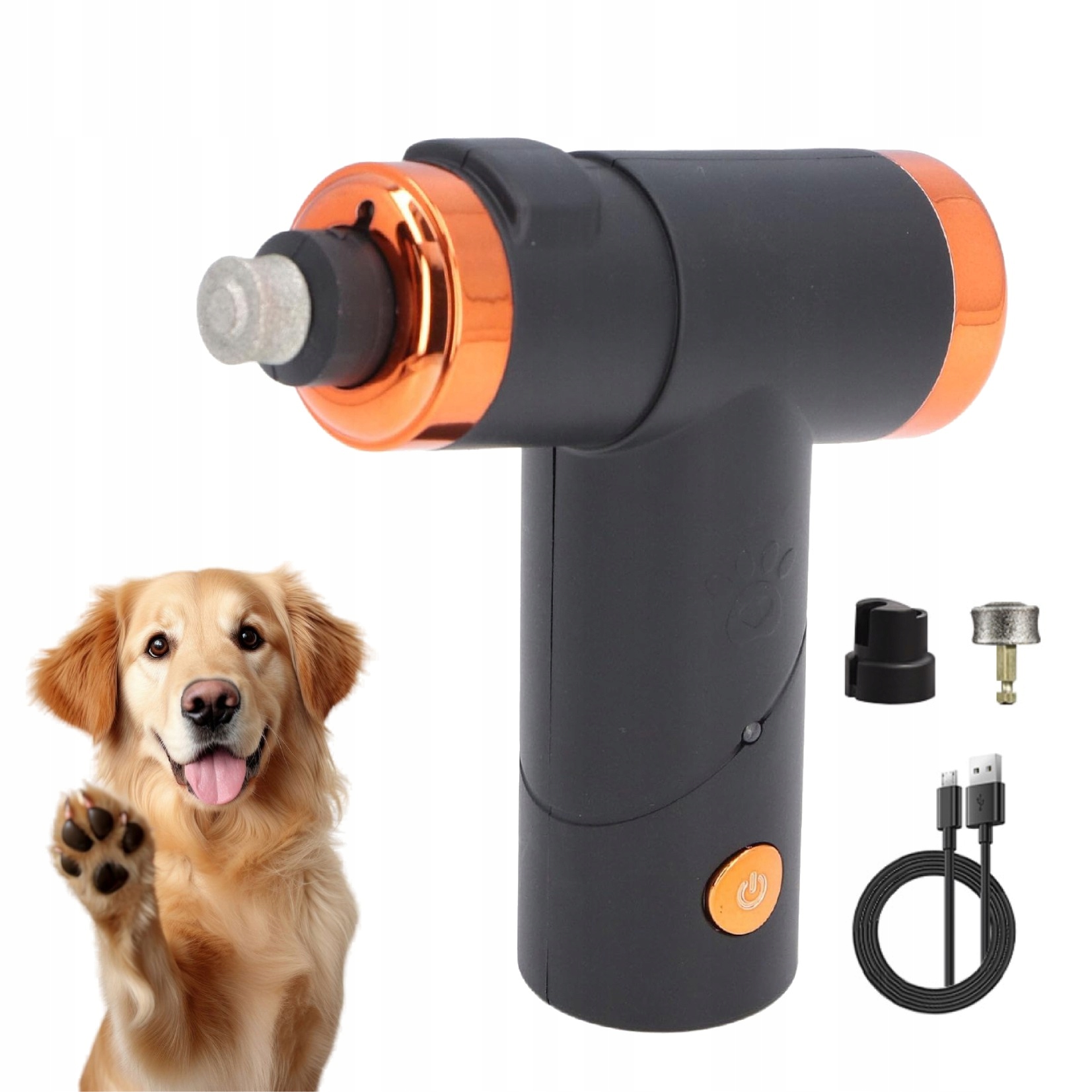 Levně Pilník Na Nehty Pro Psy S Led Osvětlením, Stříhač Drápků, Bruska Na Drápky Pro Zvířata 45 dB