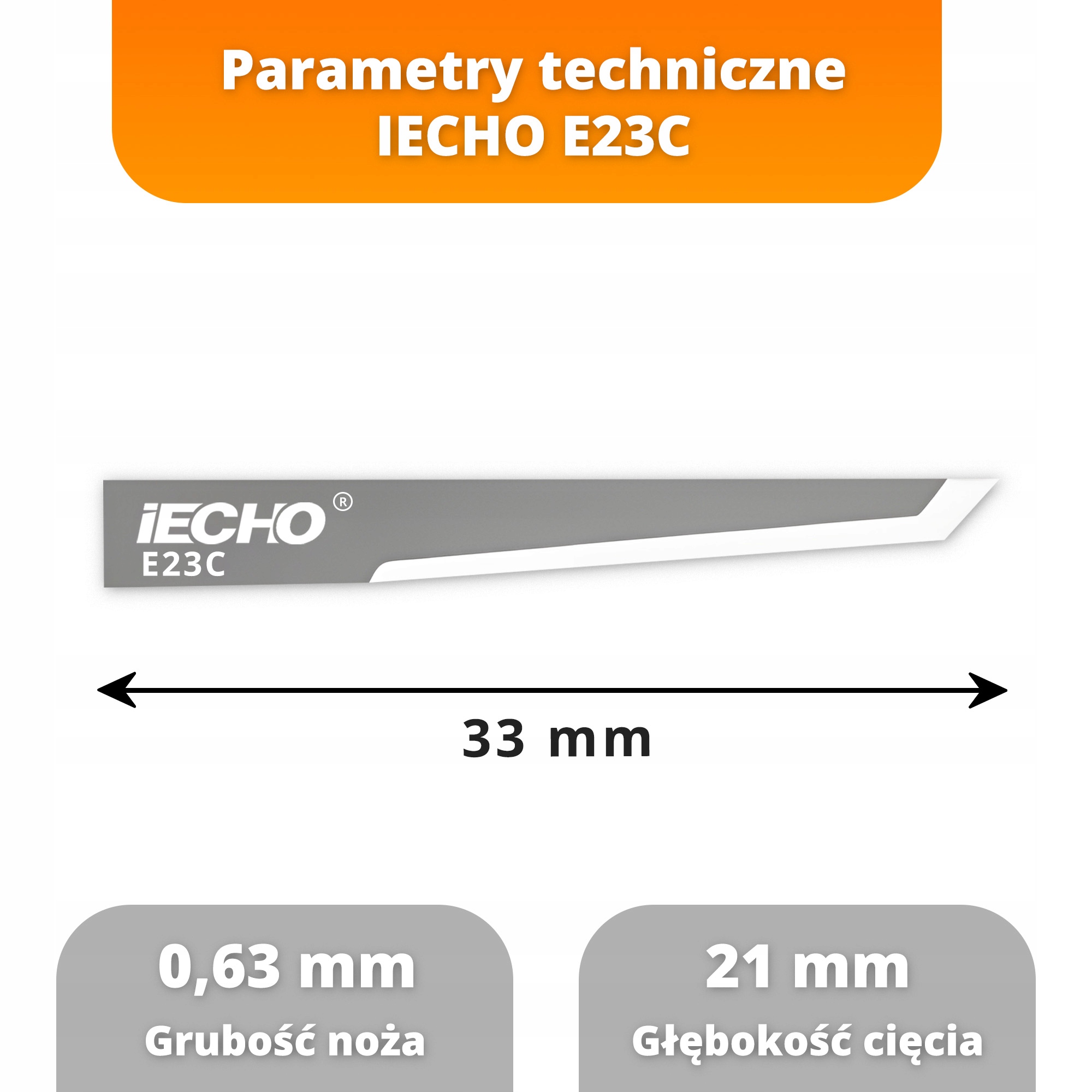 Nóż Oscylacyjny CNC IECHO E23C do Plotera CNC Kod producenta PRINT.GG