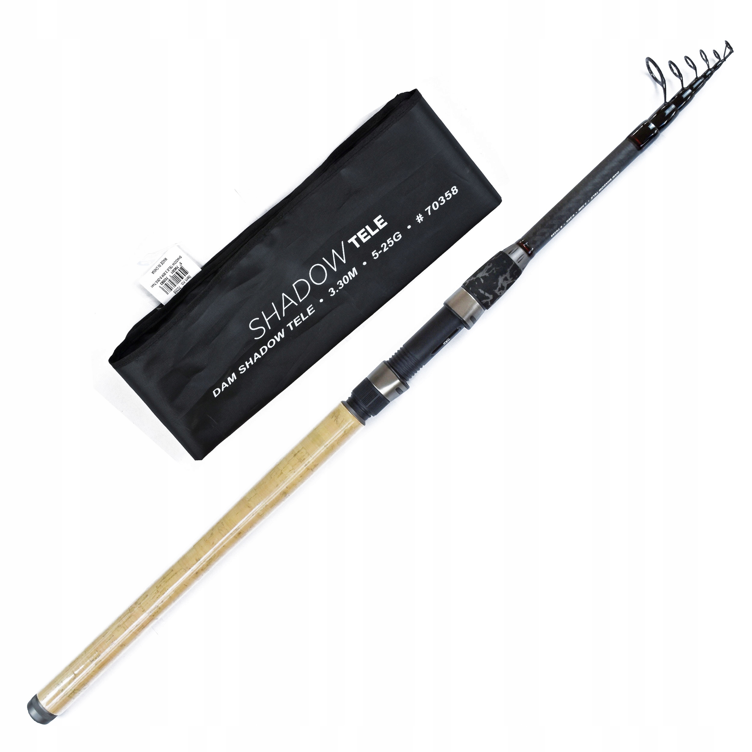 Wędka teleskopowa uniwersalna Dam Shadow Tele 3.30m 5-25g