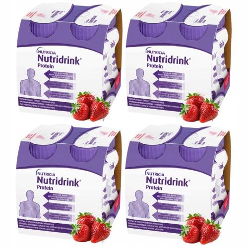 4x Nutridrink Protein Smak Truskawkowy 4x125 ML