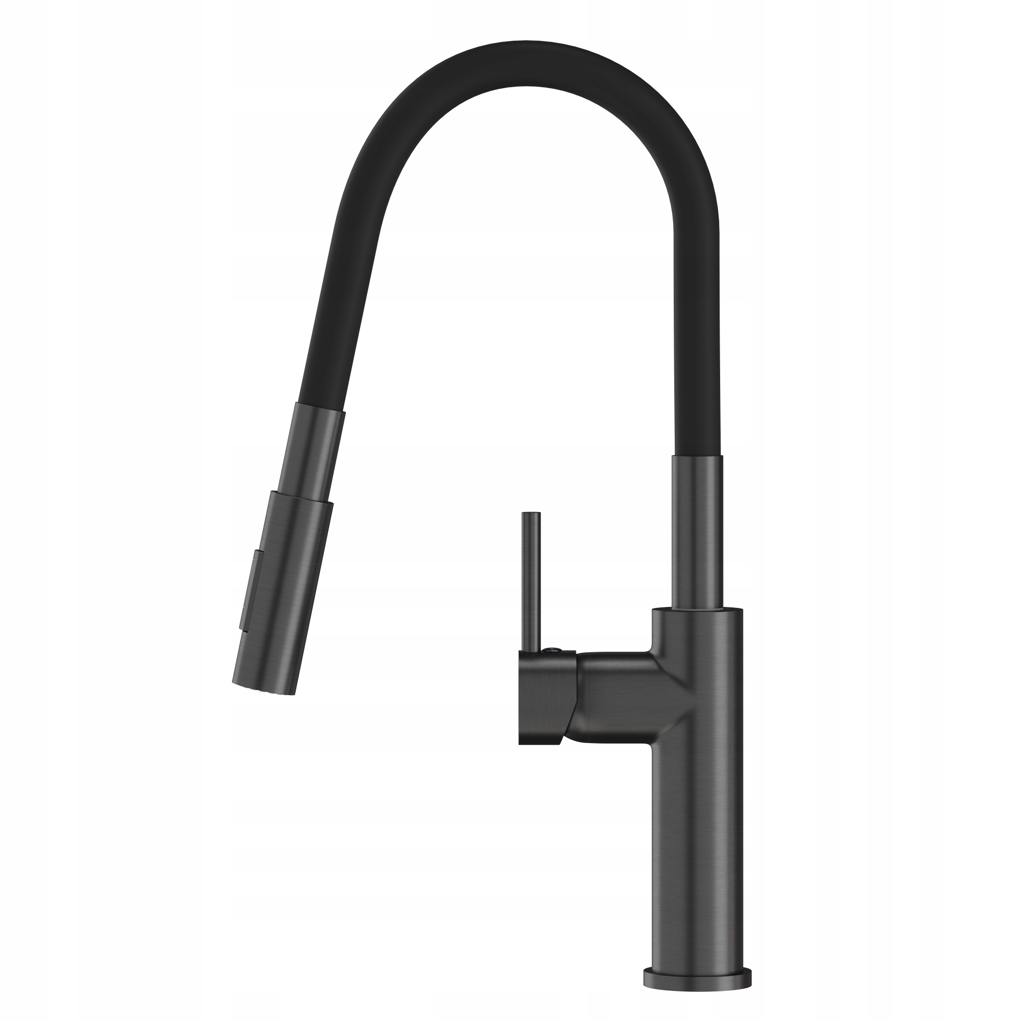 Kuchynský Kohútik Gun Grey, Vysoká Flexibilná Drezová Batéria Lonar