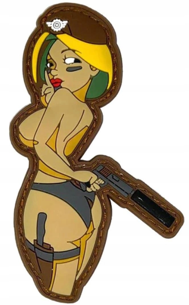 Camo Emblemat Patch Nášivka Gun Girl