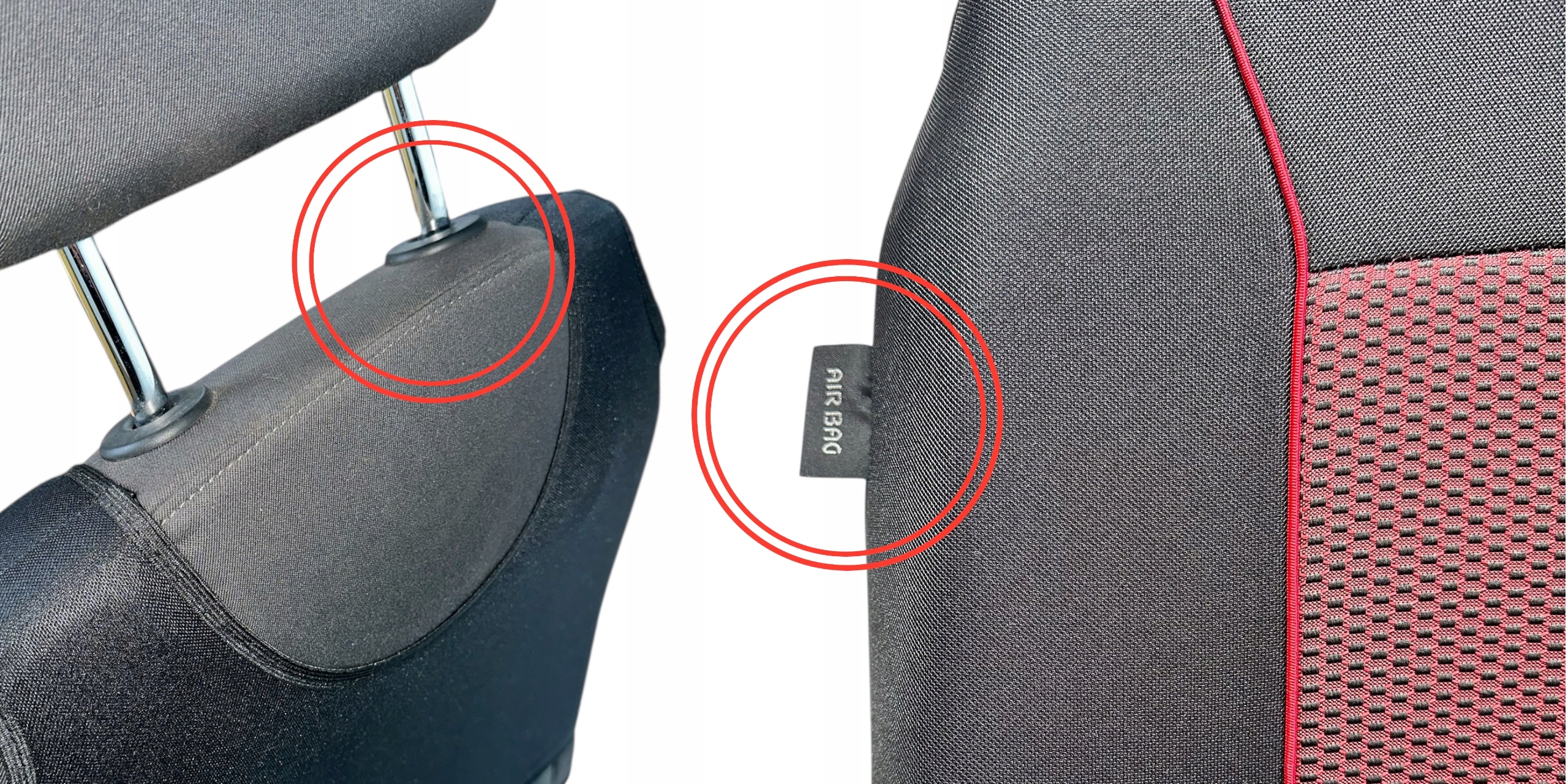 KOSZULKI DO SAMOCHODU POKROWCE NA SIEDZENIA FOTELE SAMOCHODOWE 2 SZT Typ koszulka