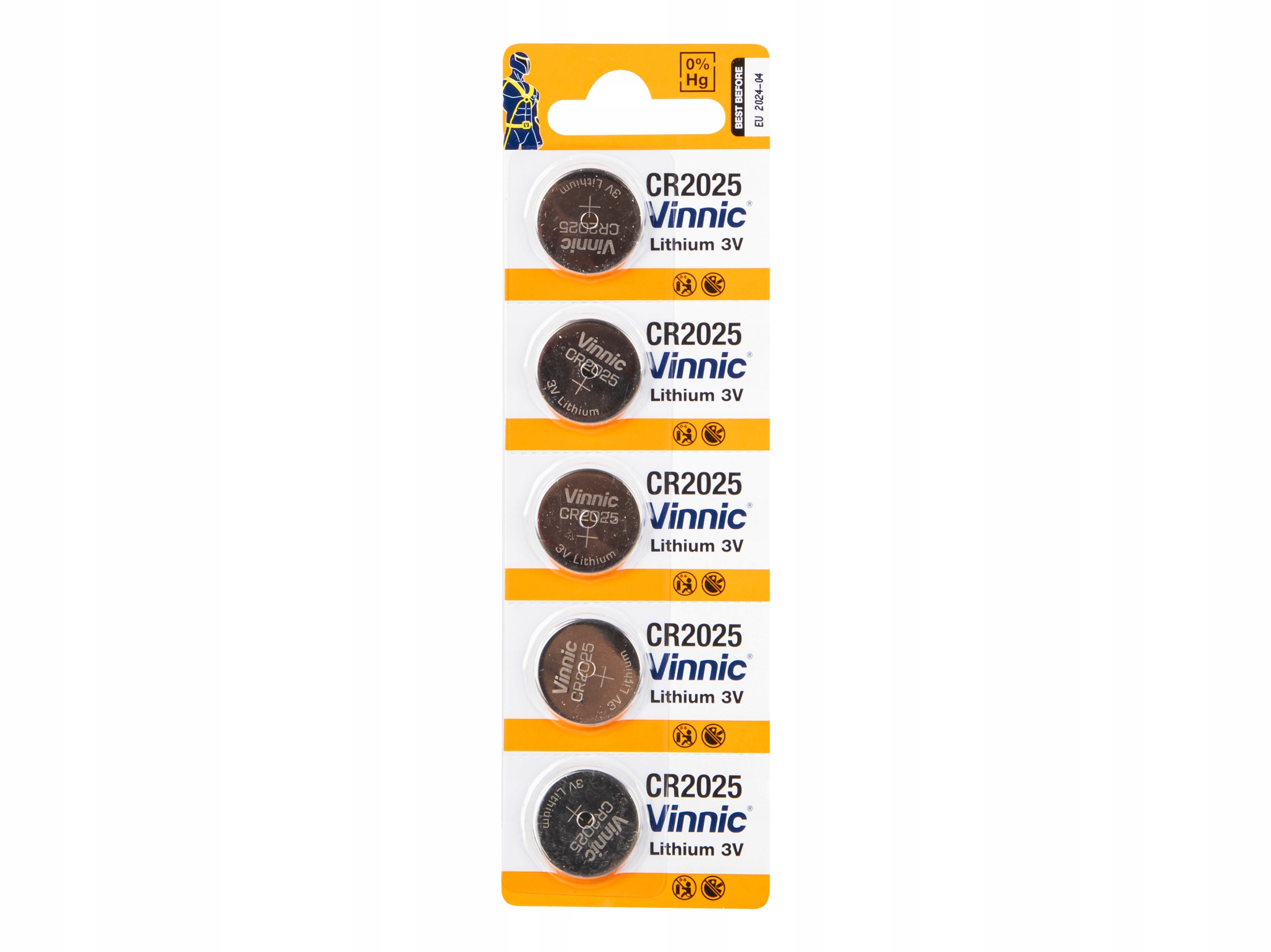 5× Bateria litowa Vinnic CR2025