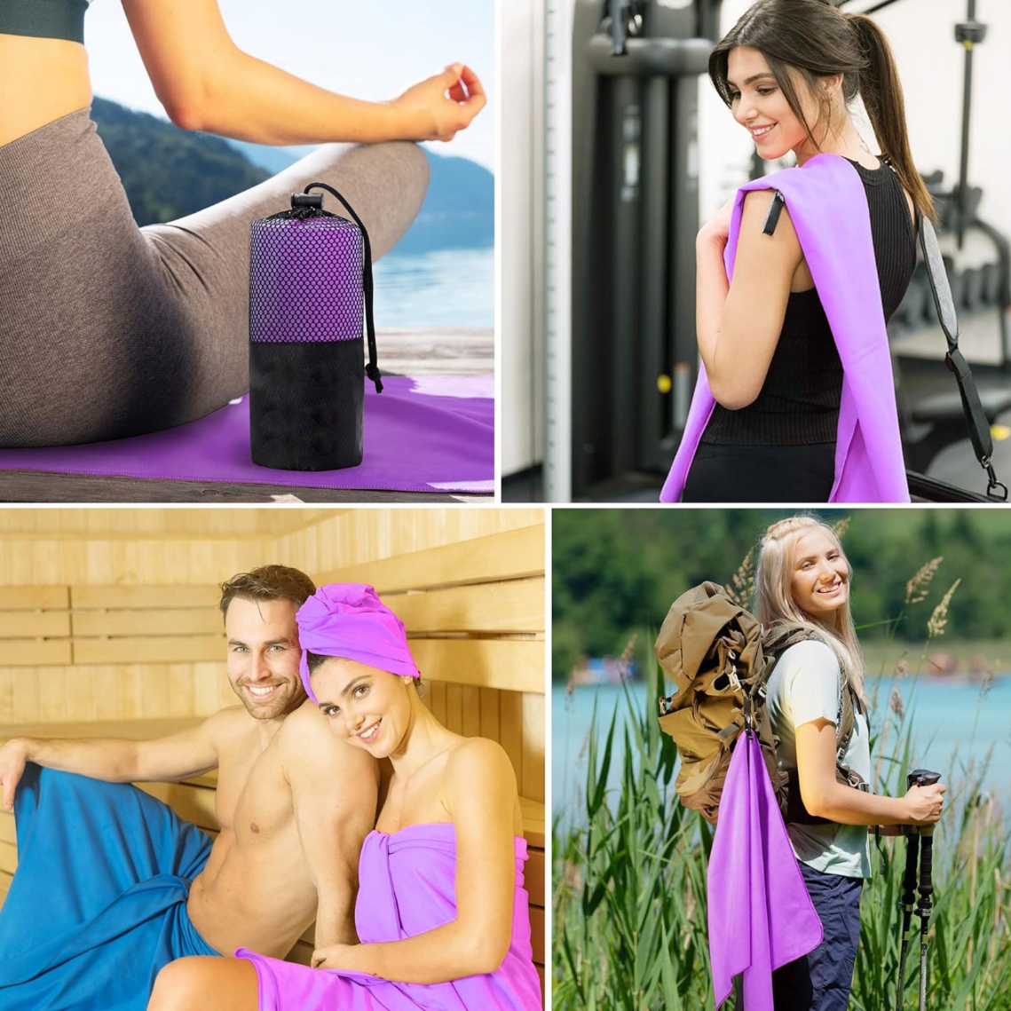 RĘCZNIK Z MIKROFIBRY SZYBKOSCHNĄCY MIĘKKI SIŁOWNIA PLAŻA BASEN 130x75 cm Szerokość produktu 75 cm