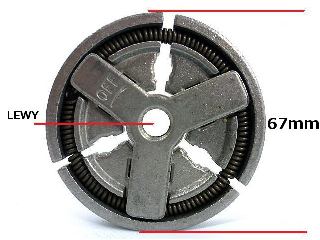 KOMPLET PIŁA SPALINOWA KOSZ SPRZĘGŁO 325 NAC LIDER Marka inna