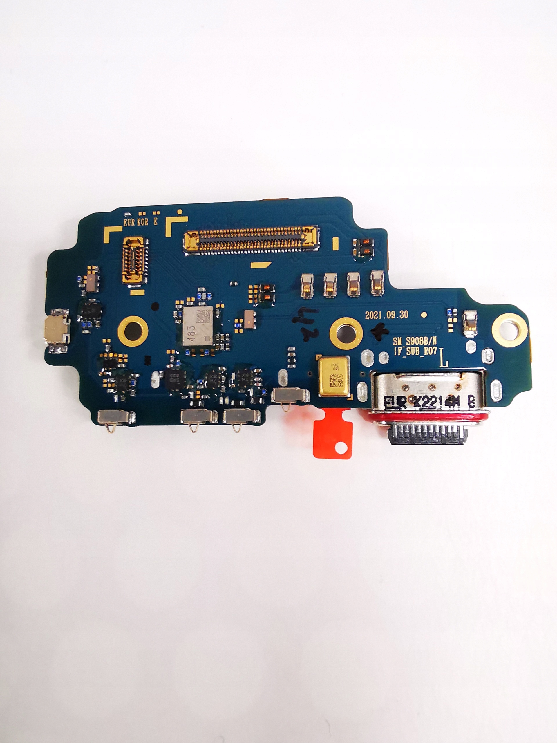 Płytka ze złączem Usb, złącze ładowania Samsung S22 Ultra S908 oryg