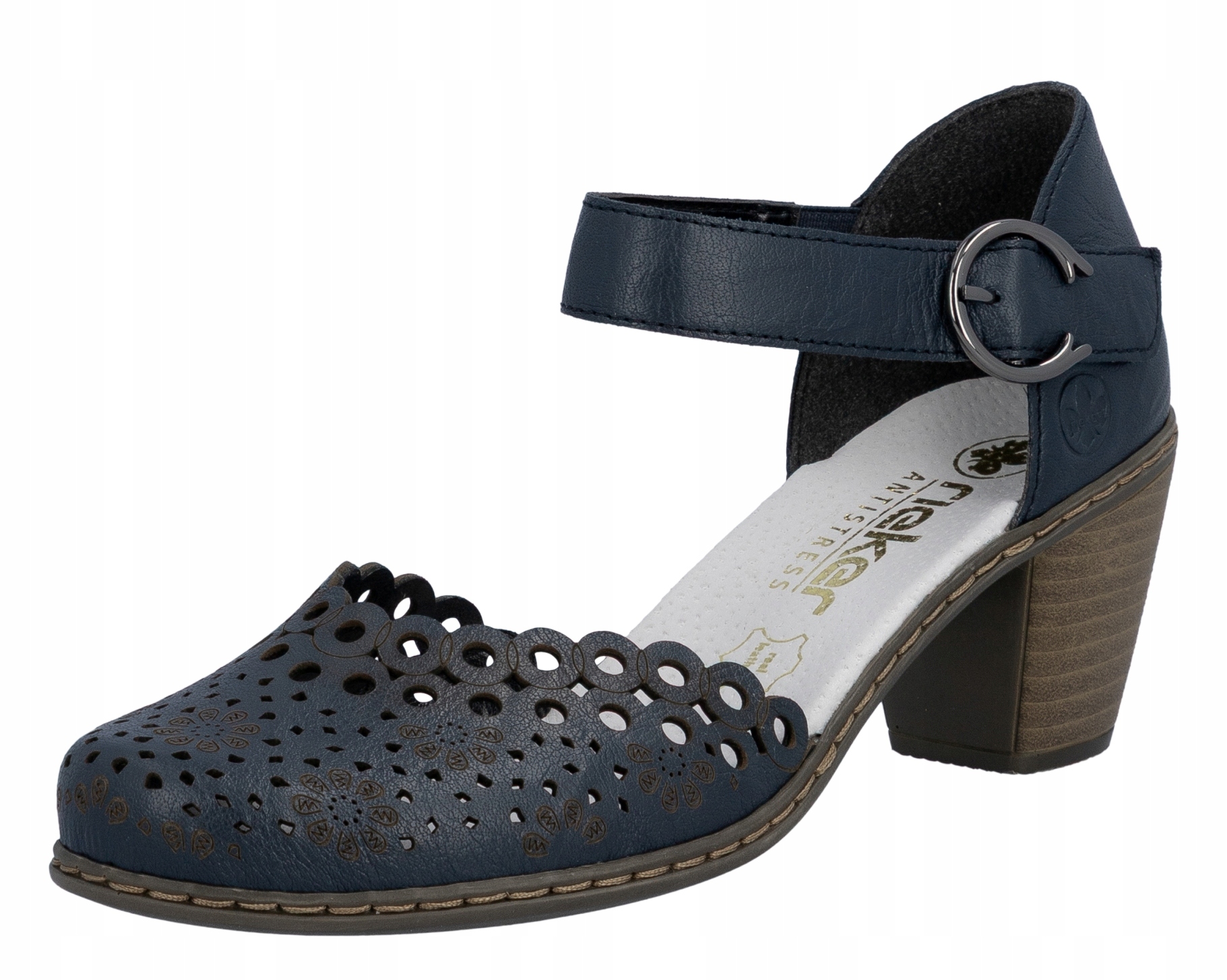 Rieker 40902-14 vel.37, modré sandály, polobotky