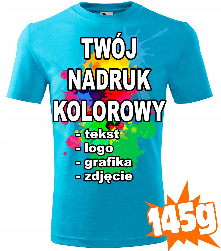 

Koszulka Z Własnym Nadrukiem męska T-shirt L C44