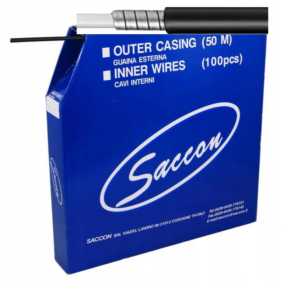 Pancerz Linki Hamulca Rowerowy Saccon Box 50m