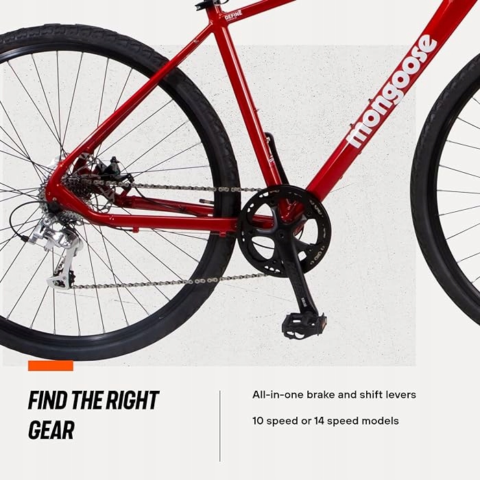 Rower Mongoose Gravel Define 700C czerwony M 28' 14 Microshift R8 Stan opakowania oryginalne