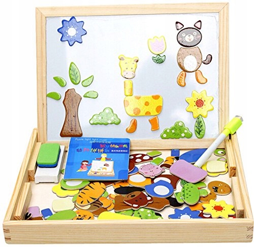 

Magnetyczne Puzzle Montessori Układanka Gra Klocki