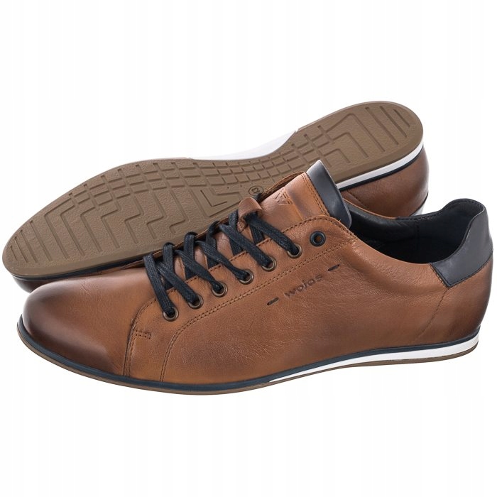 

Buty Męskie Półbuty Skórzane Wojas Brązowe 8071-53