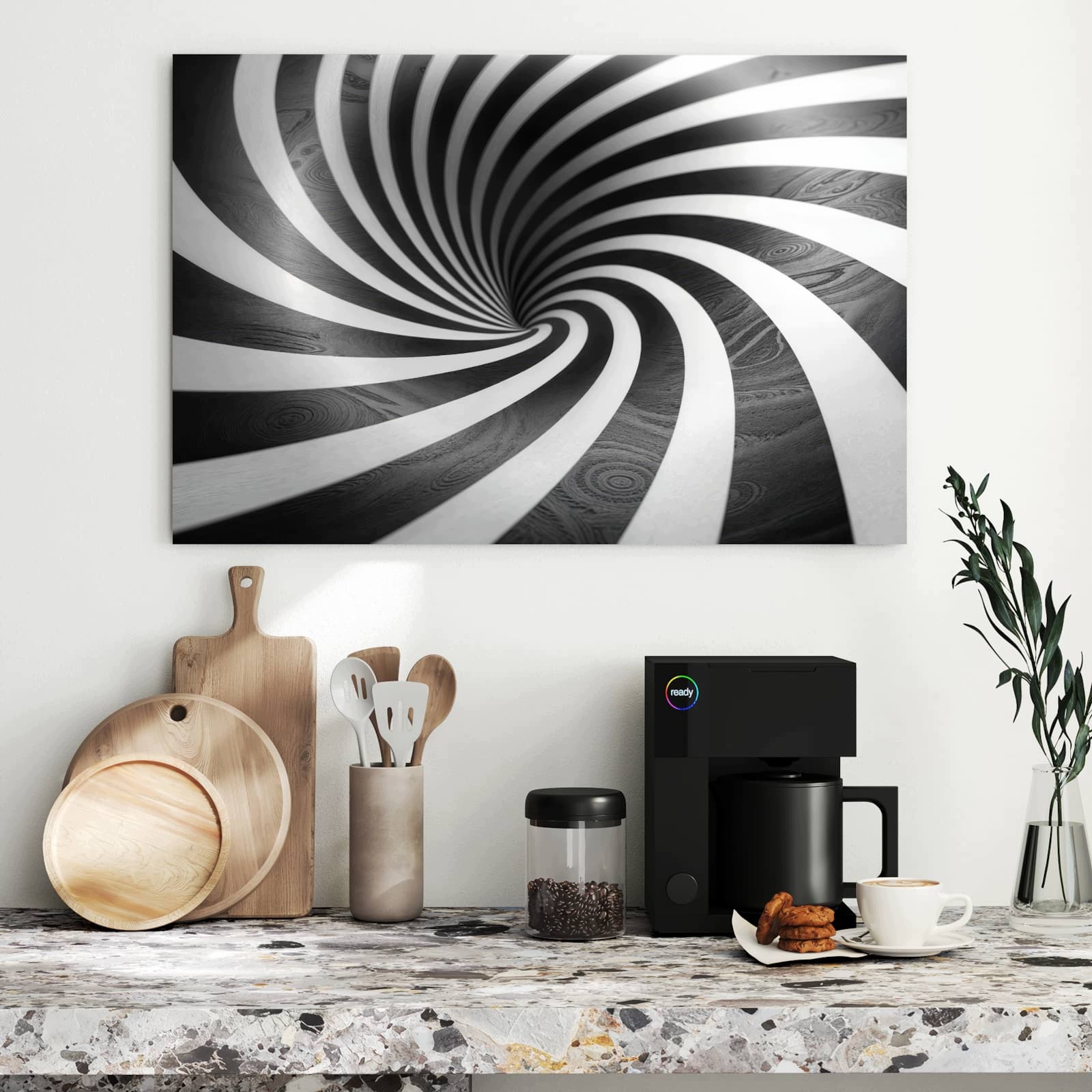 Magnetická tabule Hipnotyzujoucy Vzor 90 × 60 cm