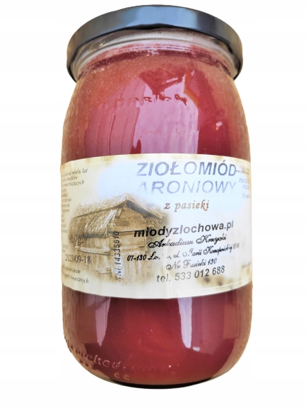 Ziołomiód aroniowy 950g naturalnawyspa