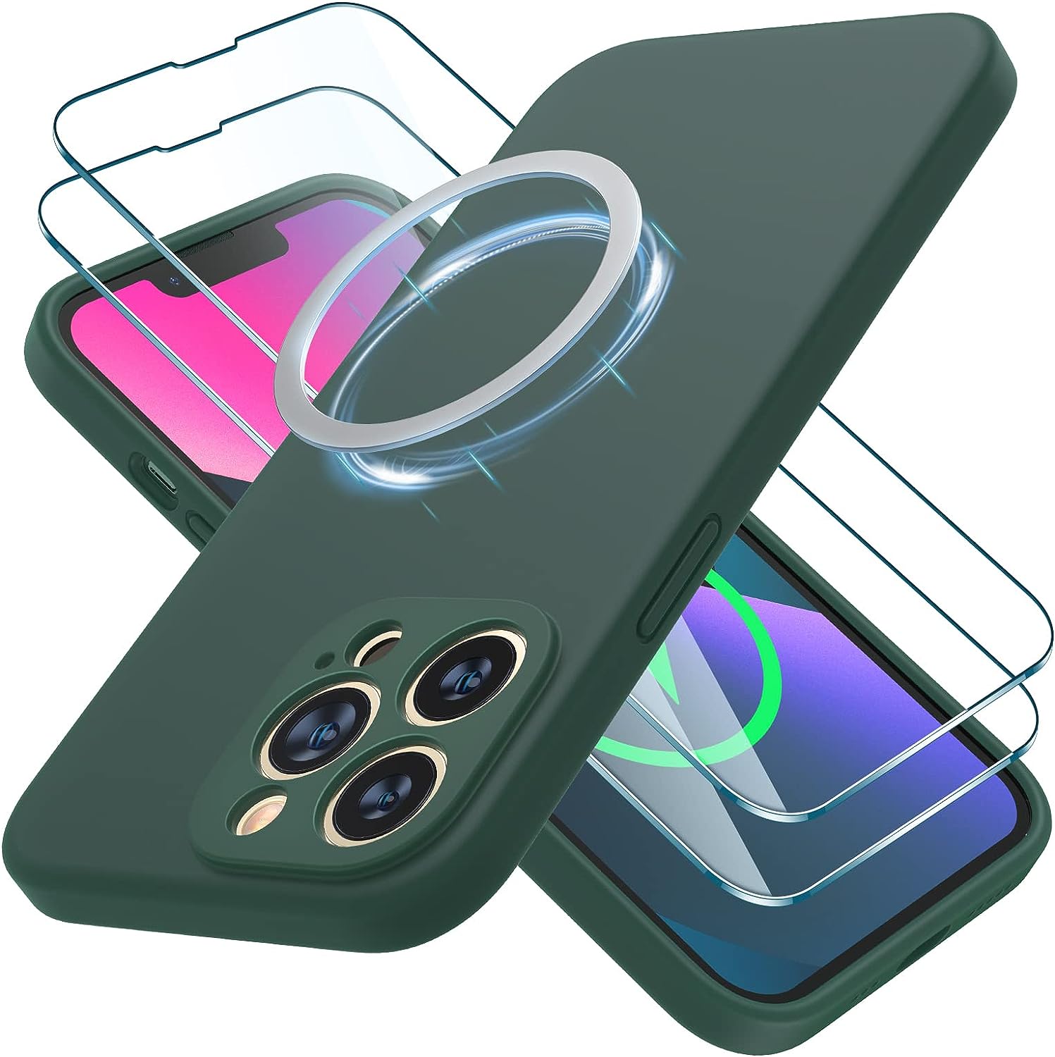 ETUI MATOWE MAGSAFE do IPHONE 13 PRO MAX +SZKŁO