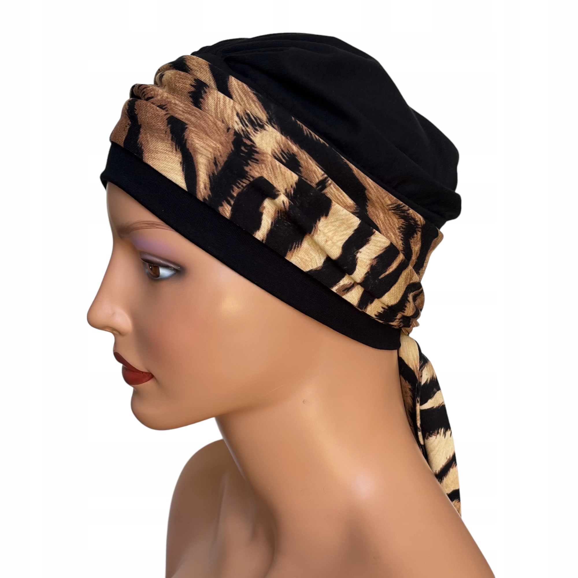 Turban Lena bm-czarny chusta czapka Eva Design Marka Eva Design