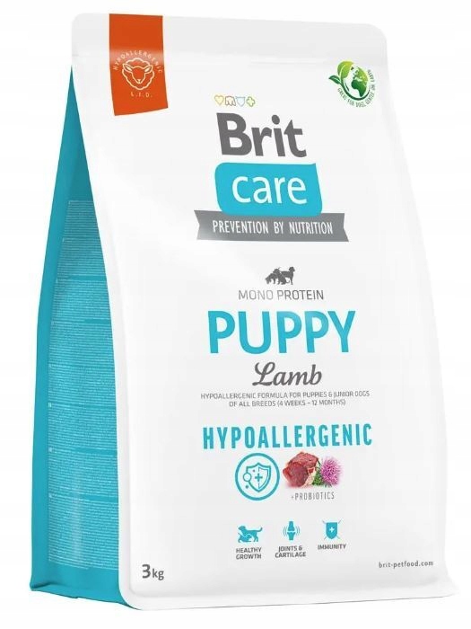 Levně Suché krmivo pro psy Brit Care Hypoallergenic Puppy Lamb 3 kg