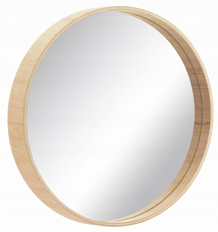 

Lustro okrągłe drewniane skandynawskie 50cm