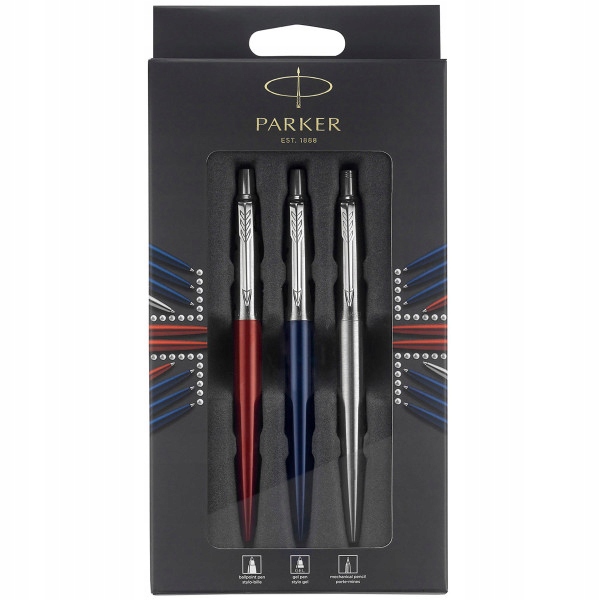 Zestaw Trzech Długopisów Parker Jotter Kolekcja London Trio Pack