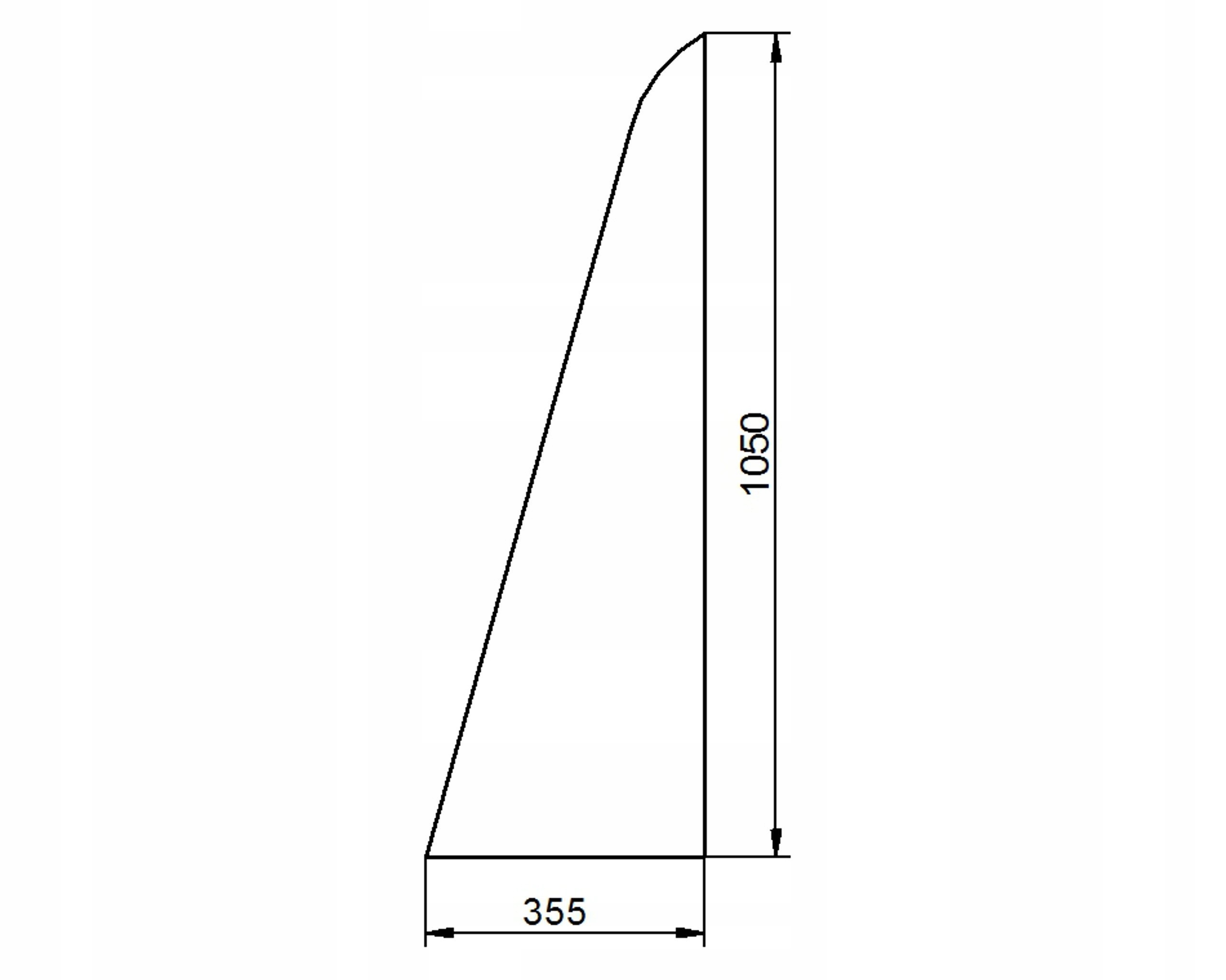 sklo teleskopický nakladač Jcb boční 827/30507