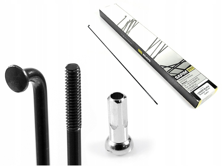 

Szprycha + nypel Sapim Leader 2.3 Czarna - 278mm