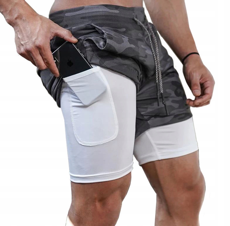 MĘSKIE SPODENKI NA SIŁOWNIE DO BIEGANIA TRENING