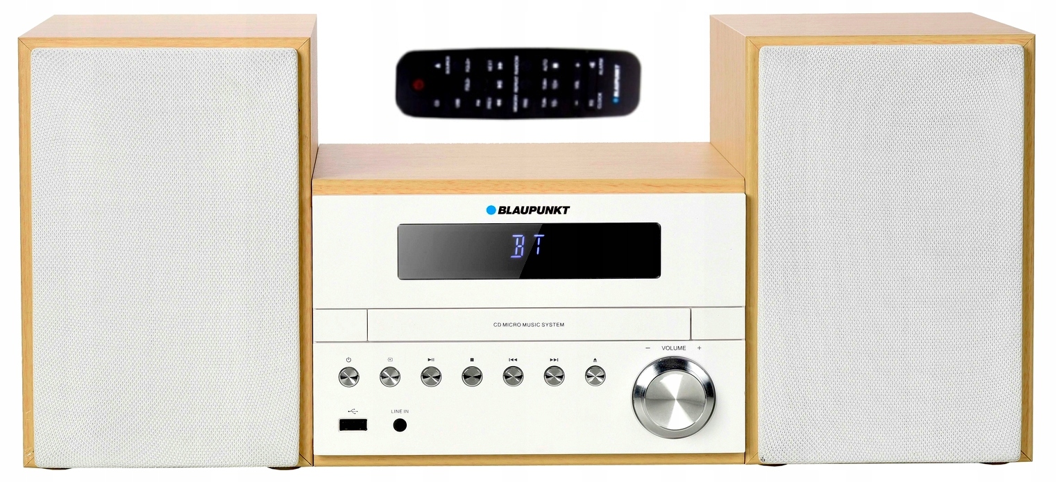 Moderná Mini veža Blaupunkt MS45BT Rds CD Usb Bluetooth Fm Pilot