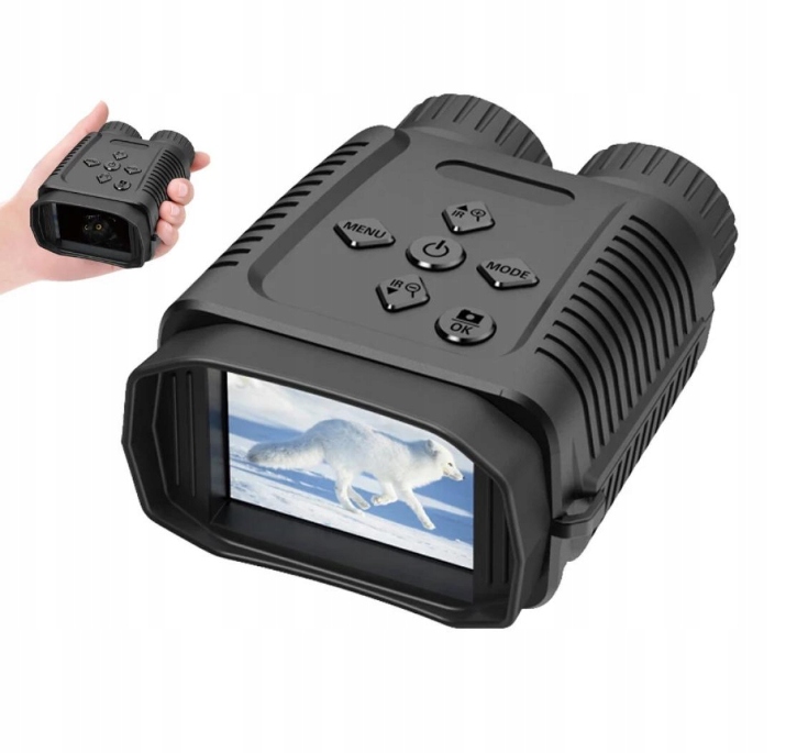 Infračervené noční vidění, 7 nastavení, 2,4palcový displej, 8násobný zoom