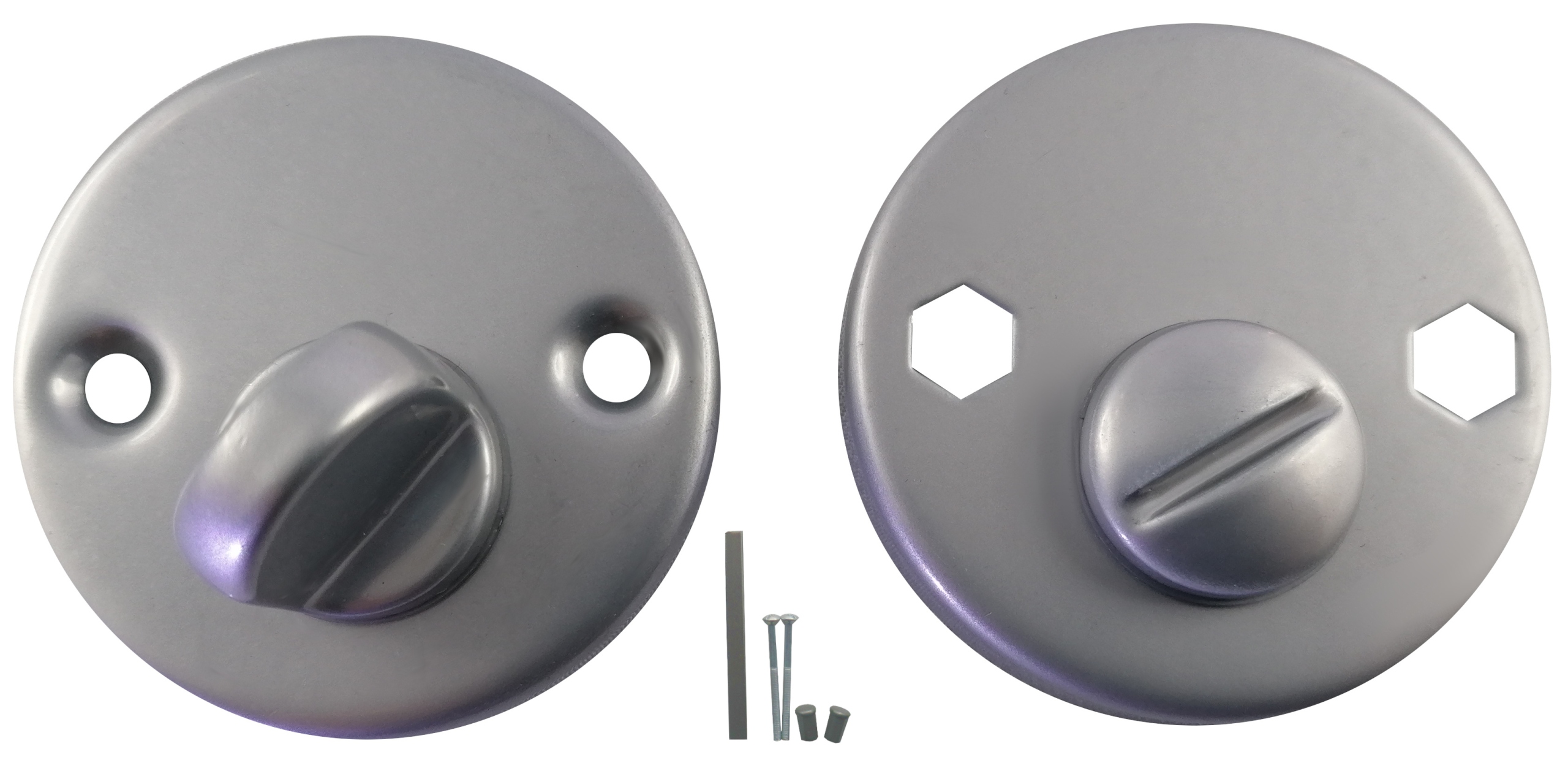 ROZETA DOLNA BISZKOPT SREBRNA WC KLAMKA