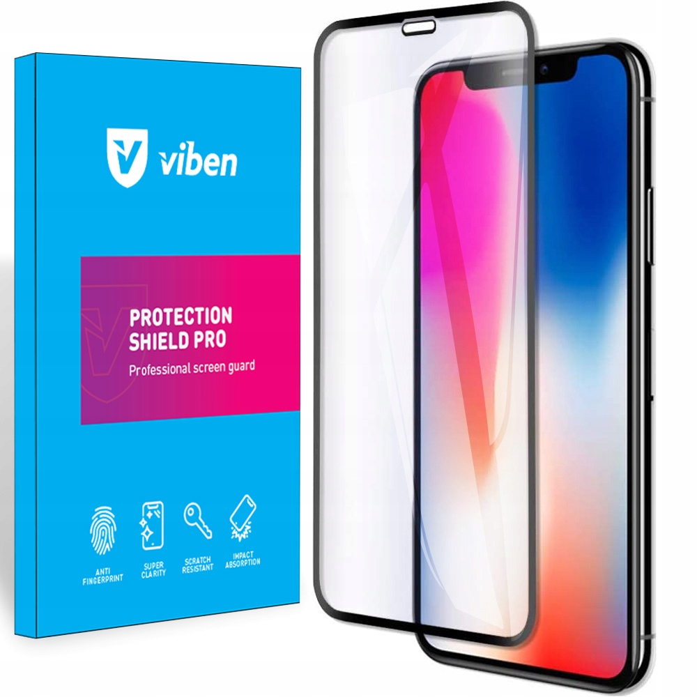 

Viben Szkło Hartowane 5D do Iphone X Xs 11 Pro