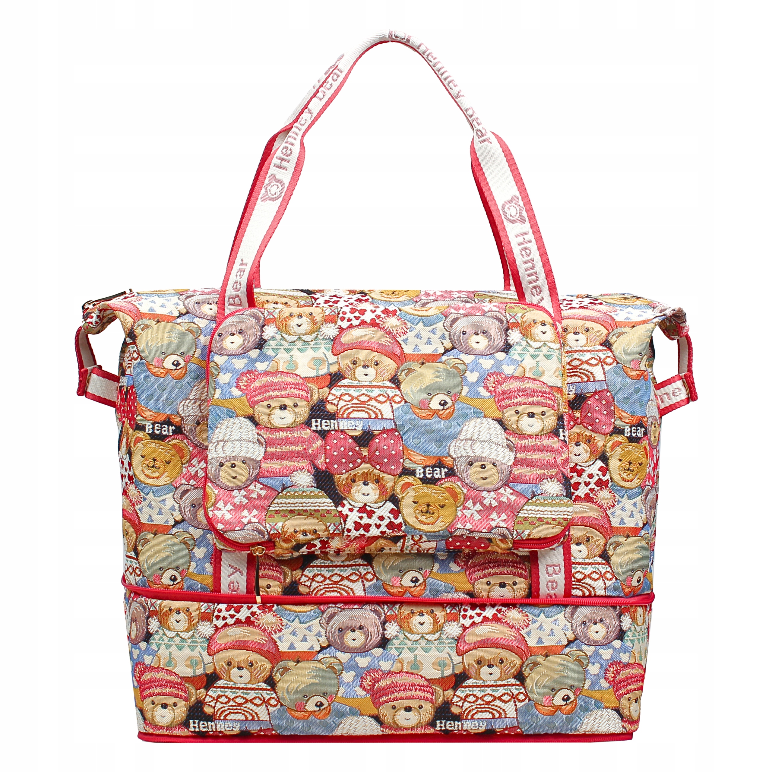 Dámská Shopper Kabelka A4 Prostorná Na Nákupy Henney Bear