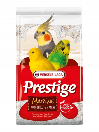 Levně 3 x Versele-laga Shell Sand Marine – písek pro ptáky 5 kg