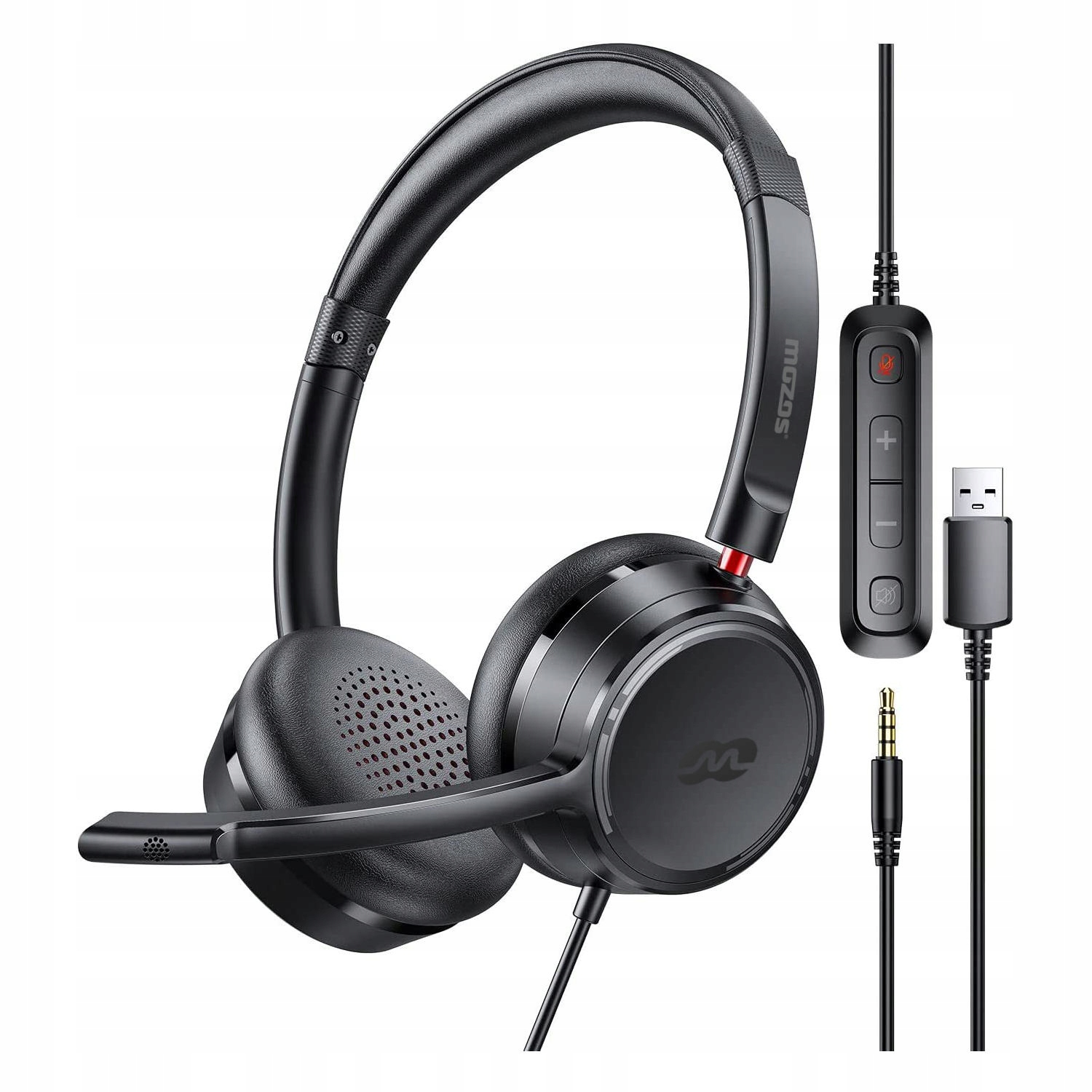 Sluchátka Usb Jack S Mikrofonem Pro Počítač, Herní Notebook, Hovory Teams