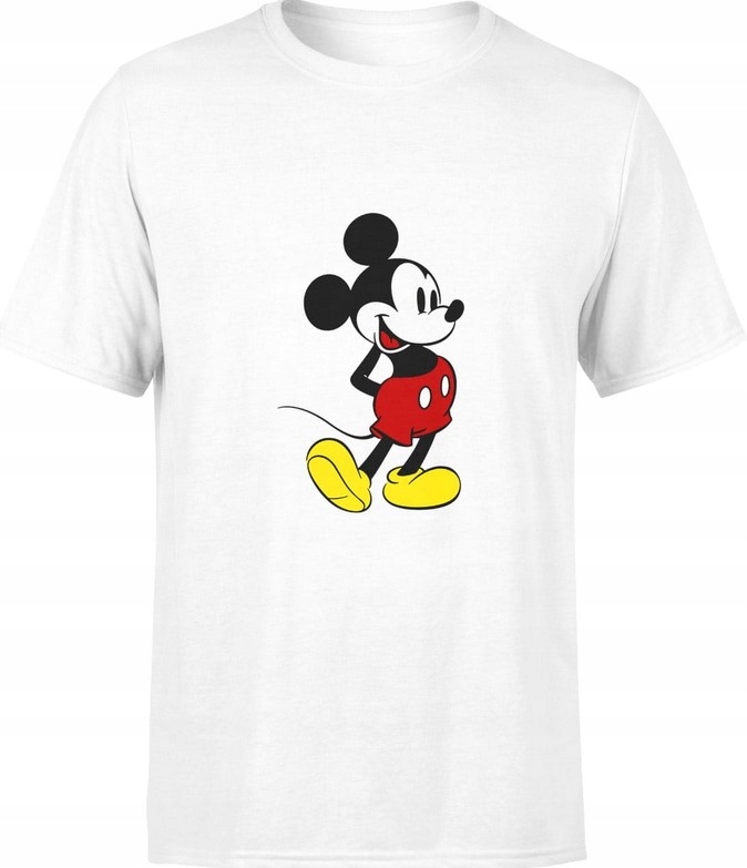 KOSZULKA MĘSKA MYSZKA MOUSE MIKI DISNEY BAJKA BIAŁA 3XL