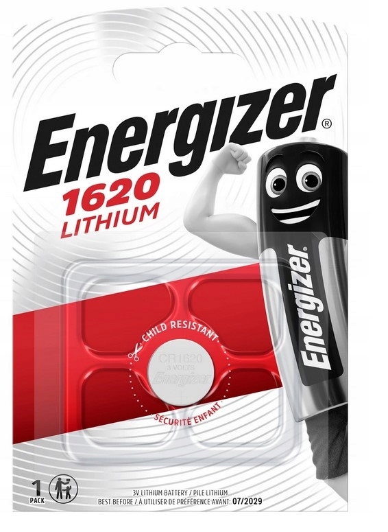 

Bateria do zegarka Litowa Energizer CR1620 3,0 V