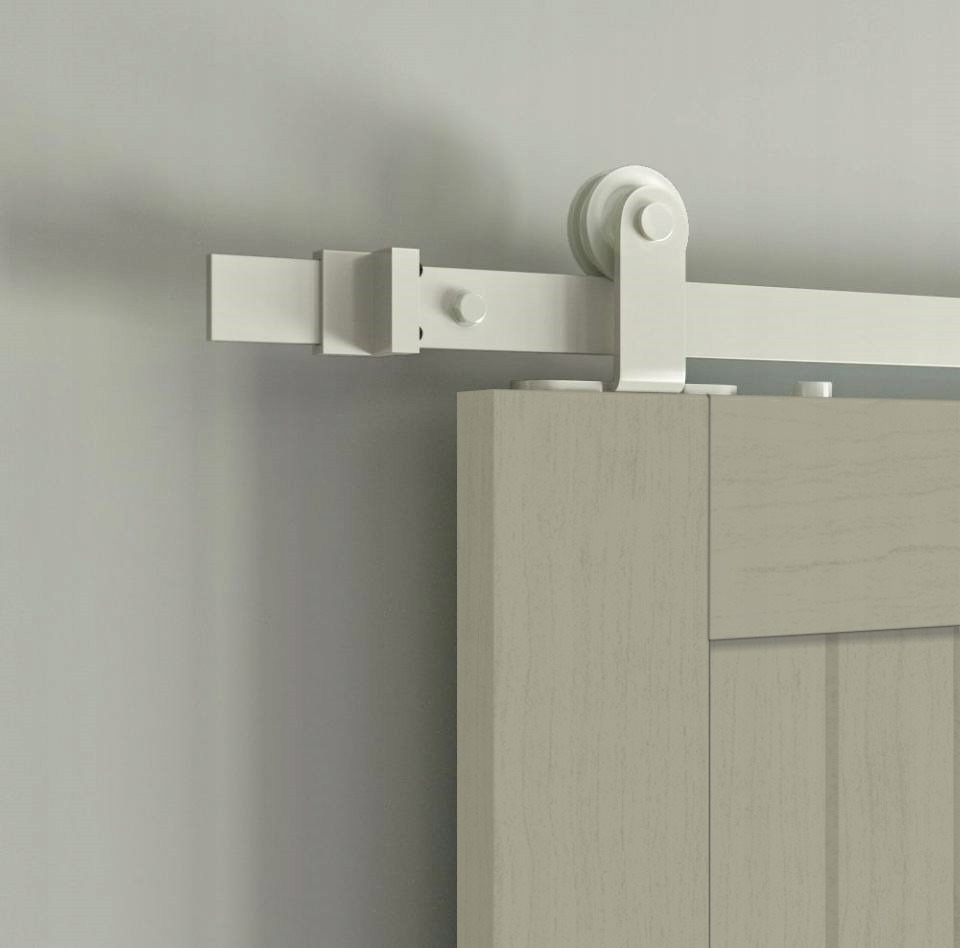 Systém pre biele posuvné dvere s Lištou Z Masívneho Kovu, vzor „t“, 3 m