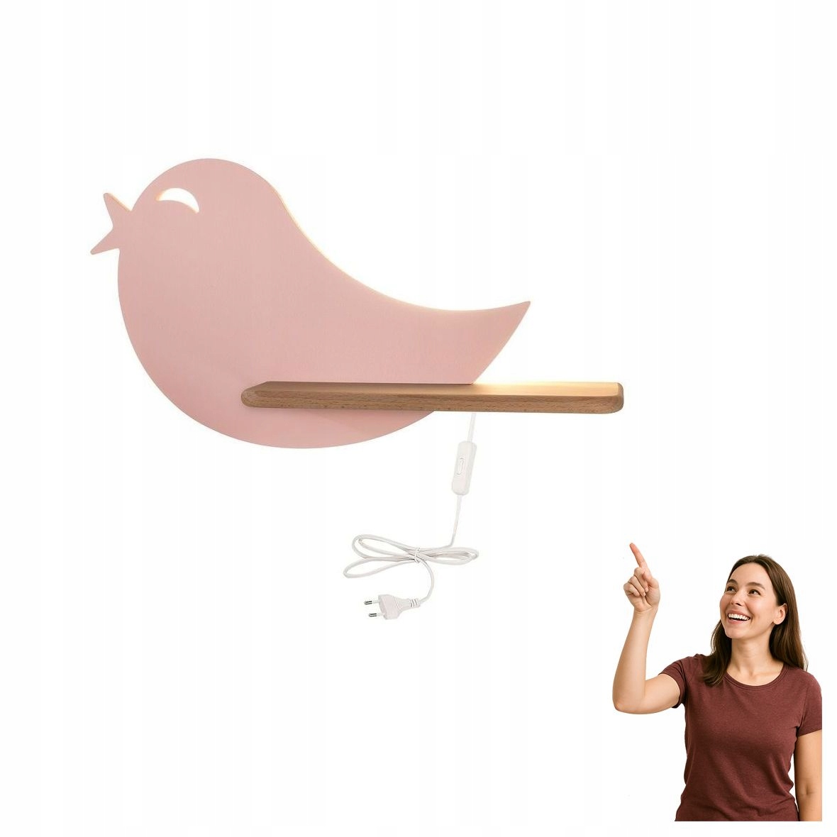 Nástěnné svítidlo s poličkou Led 5W Kids Bird 21-85054 Candellux